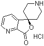 structure of CAS# 475152-31-9, Spiro[furo[3,4-b]pyridine-5(7H),4'-piperidin]-7-one hydrochloride