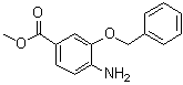 structure of CAS# 475215-88-4, 4-氨基-3-(苄氧基)苯甲酸甲酯
