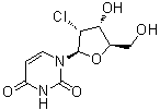 structure of CAS# 4753-04-2, 2'-脱氧-2'-氯尿苷