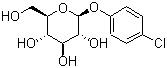 CAS # 4756-30-3, 4-Chlorophenyl beta-D-glucopyranoside, p-Chlorophenylbeta-D-glucopyranoside, p-Chlorophenyl beta-D-glucoside