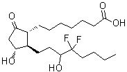 CAS # 475992-30-4, (11alpha)-16,16-Difluoro-11,15-dihydroxy-9-oxo-prostan-1-oic acid, 13,14-Dihydro-16,16-difluoroprostaglandin E1