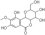 structure of CAS# 477-90-7, 岩白菜素