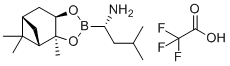 structure of CAS# 477254-69-6, (S)-BoroLeu-(-)-Pinanediol-CF3COOH