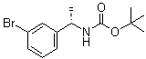 structure of CAS# 477312-85-9, [(1S)-1-(3-溴苯基)乙基]氨基甲酸叔丁酯