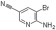 structure of CAS# 477871-32-2, 2-氨基-3-溴-5-氰基吡啶