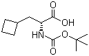 structure of CAS# 478183-61-8, N-叔丁氧羰基-D-环丁基丙氨酸