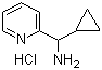 CAS # 478263-93-3, Cyclopropyl(pyridin-2-yl)methanamine hydrochloride, alpha-Cyclopropyl-2-pyridinemethanamine hydrochloride