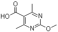 structure of CAS# 4786-61-2, 2-甲氧基-4,6-二甲基嘧啶-5-甲酸