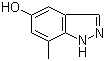 structure of CAS# 478841-61-1, 7-甲基-1H-吲唑-5-醇