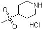 CAS # 479611-96-6, 4-(Methylsulfonyl)piperidine hydrochloride, 4-(Methanesulfonyl)piperidine hydrochloride
