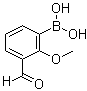 structure of CAS# 480424-49-5, (3-甲酰基-2-甲氧基苯基)硼酸