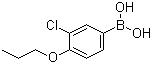 structure of CAS# 480438-57-1, 3-氯-4-丙氧基苯硼酸
