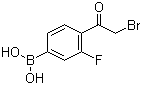 structure of CAS# 481725-36-4, B-[4-(2-溴乙酰基)-3-氟苯基]硼酸