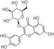structure of CAS# 482-35-9, Isoquercetin