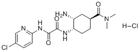 CAS 登录号：482375-18-8, N1-{(1S,2R,4S)-2-氨基-4-[(二甲基氨基)羰基]-环己基}-N2-(5-氯吡啶-2-基)草酸二酰胺盐酸盐