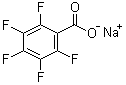 structure of CAS# 4830-57-3, Sodium pentafluorobenzoate