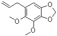 structure of CAS# 484-31-1, 4,5-Dimethoxy-6-(2-propen-1-yl)-1,3-benzodioxole