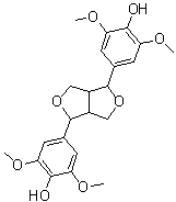 CAS # 487-35-4, Syringaresinol, 4,4'-(Tetrahydro-1H,3H-furo[3,4-c]furan-1,4-diyl)bis[2,6-dimethoxyphenol]