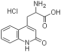 structure of CAS# 4876-14-6, DL-3-(1,2-Dihydro-2-oxo-quinoline-4-yl)alanine hydrochloride