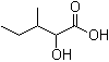 structure of CAS# 488-15-3, 2-Hydroxy-3-methylpentanoic acid