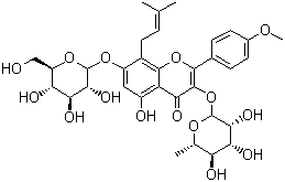 structure of CAS# 489-32-7, Icariin