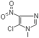structure of CAS# 4897-25-0, 5-氯-1-甲基-4-硝基咪唑