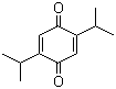 CAS # 490-91-5, Thymoquinone, 2-Isopropyl-5-methyl-p-benzoquinone, 2-Isopropyl-5-methylbenzoquinone, 2-Methyl-5-(1-methylethyl)-2,5-cyclohexadiene-1,4-dione, 2-Methyl-5-isopropyl-1,4-benzoquinone, 2-Methyl-5-isopropyl-p-benzoquinone, 5-Isopropyl-2-methyl-1,4-benzoquinone, 5-Isopropyl-2-methyl-p-benzoquinone, NSC 2228, Thymoquinon, p-Cymene-2,5-dione