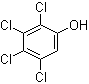 structure of CAS# 4901-51-3, 2,3,4,5-Tetrachlorophenol