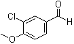 structure of CAS# 4903-09-7, 4-甲氧基-3-氯苯甲醛