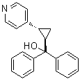 CAS # 4904-00-1 (6851-28-1), trans-2-(4-Pyridyl)-alpha,alpha-diphenylcyclopropanemethanol, rel-alpha-Phenyl-alpha-[(1R,2R)-2-(4-pyridinyl)cyclopropyl]benzenemethanol, Cyprolidol, Diphenyl[2-(4-pyridyl)cyclopropyl]methanol