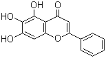 structure of CAS# 491-67-8, 黄芩素