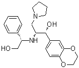 CAS 登录号：491833-27-3, (alphaR,betaR)-alpha-(2,3-二氢-1,4-苯并二恶英-6-基)-beta-[[(1S)-2-羟基-1-苯基乙基]氨基]-1-吡咯烷丙醇