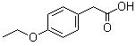 structure of CAS# 4919-33-9, 4-Ethoxyphenylacetic acid