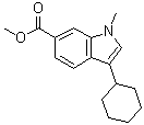 CAS 登录号：494799-21-2, 3-环己基-1-甲基-6-吲哚羧酸甲酯