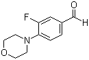 structure of CAS# 495404-90-5, 3-氟-4-吗啉-4-基苯甲醛