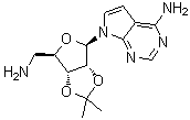 CAS 登录号：49554-54-3, 7-[5-氨基-5-脱氧-2,3-O-(异丙亚基)-beta-D-呋喃核糖基]-7H-吡咯并[2,3-d]嘧啶-4-胺