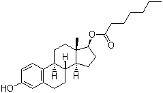 structure of CAS# 4956-37-0, 雌二醇庚酸酯