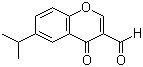 structure of CAS# 49619-58-1, 6-异丙基-4-氧代-4H-1-苯并吡喃-3-甲醛