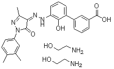 structure of CAS# 496775-62-3, Eltrombopag olamine