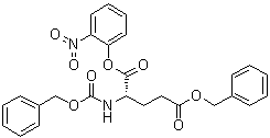 structure of CAS# 49689-66-9, N-[(苯基甲氧基)羰基]-L-谷氨酸 1-(2-硝基苯基) 5-(苄基)酯