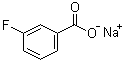 structure of CAS# 499-57-0, Sodium 3-fluorobenzoate