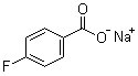 structure of CAS# 499-90-1, 4-氟苯甲酸钠