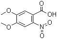 structure of CAS# 4998-07-6, 4,5-Dimethoxy-2-nitrobenzoic acid
