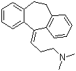 CAS # 50-48-6, Amitriptyline, 3-(10,11-Dihydro-5H-dibenzo[a,d]cyclohepten-5-ylidene)-N,N-dimethyl-1-propanamine