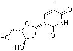structure of CAS# 50-89-5, Thymidine