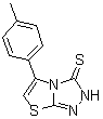 structure of CAS# 500112-74-3, 5-(4-甲基苯基)噻唑并[2,3-c]-1,2,4-三唑-3(2H)-硫酮