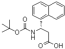 structure of CAS# 500770-68-3, (betaS)-beta-[[叔丁氧羰基]氨基]-1-萘丙酸