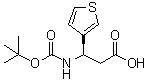 CAS 登录号：500788-99-8, (betaR)-beta-[[叔丁氧羰基]氨基]-3-噻吩丙酸