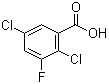 structure of CAS# 501008-42-0, 2,5-Dichloro-3-fluorobenzoic acid