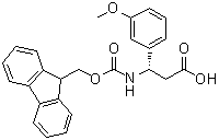 structure of CAS# 501015-29-8, (betaS)-beta-[[(9H-芴-9-基甲氧基)羰基]氨基]-3-甲氧基苯丙酸